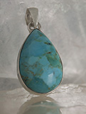Turquoise Pendant in Sterling Silver